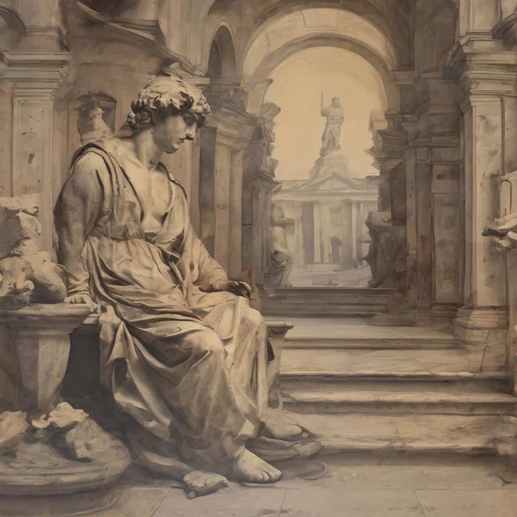 Ανδριανή γλυπτική, τέχνη σήμερα, μεγάλοι καλλιτέχνες, σύγχρονη τέχνη και κλασική γλυπτική, πολιτιστική κληρονομιά, άγαλμα σε αρχαίο στιλ.