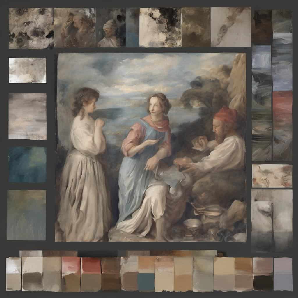 Ανθρώπινα πορτραίτα και έργα τέχνης με επίκεντρο τους μεγάλους καλλιτέχνες σήμερα, αναδεικνύοντας τη σύγχρονη τέχνη και την καλλιτεχνική δημιουργικότητα.